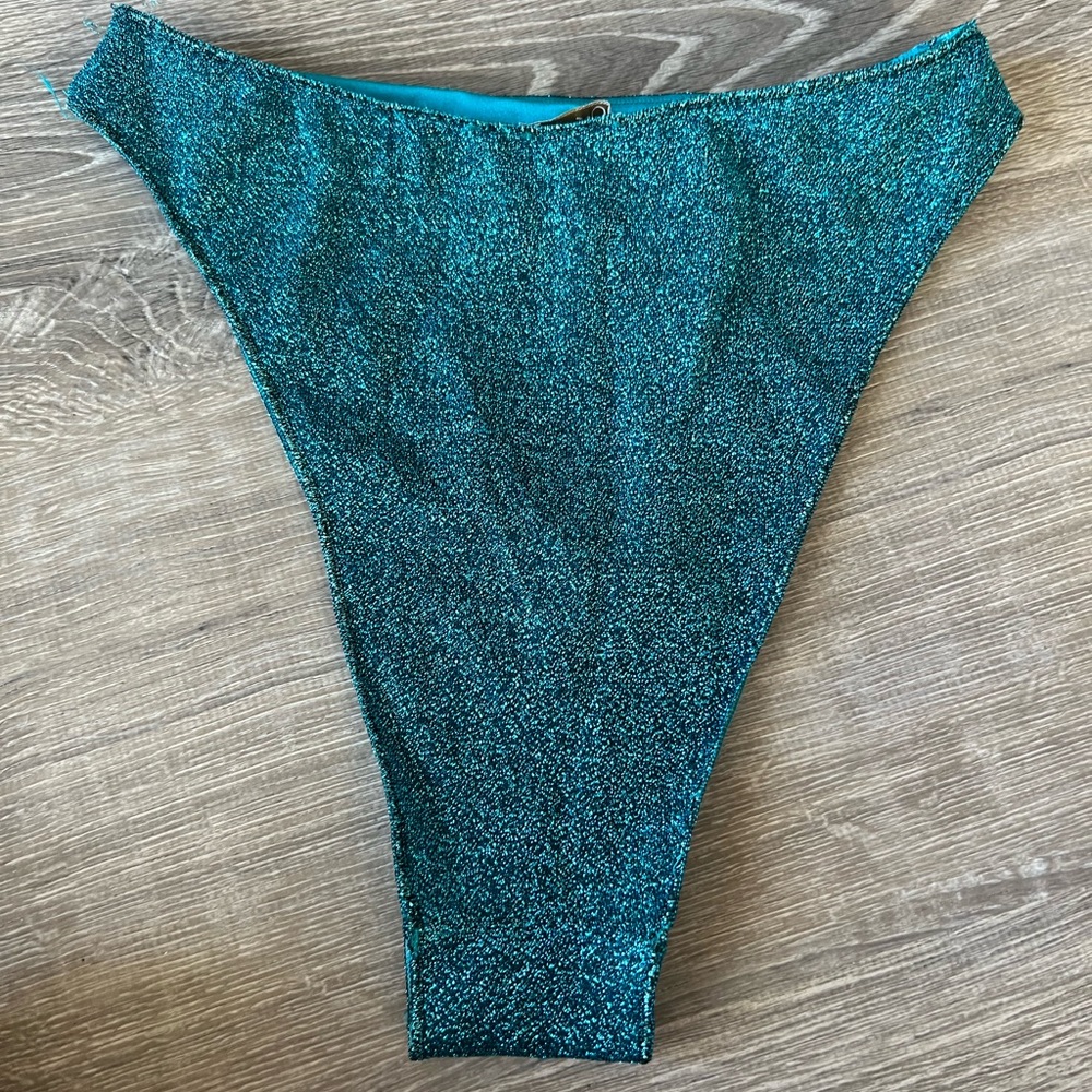 OSEREE Ocean Blue (color) Lumiere 90s Bikini Bottom Size Medium